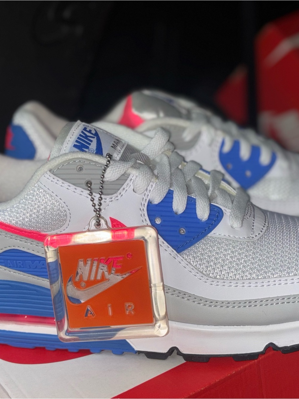 Brand New Nike Air Sneakers in White/Blue/Pink Sz 10.5 W